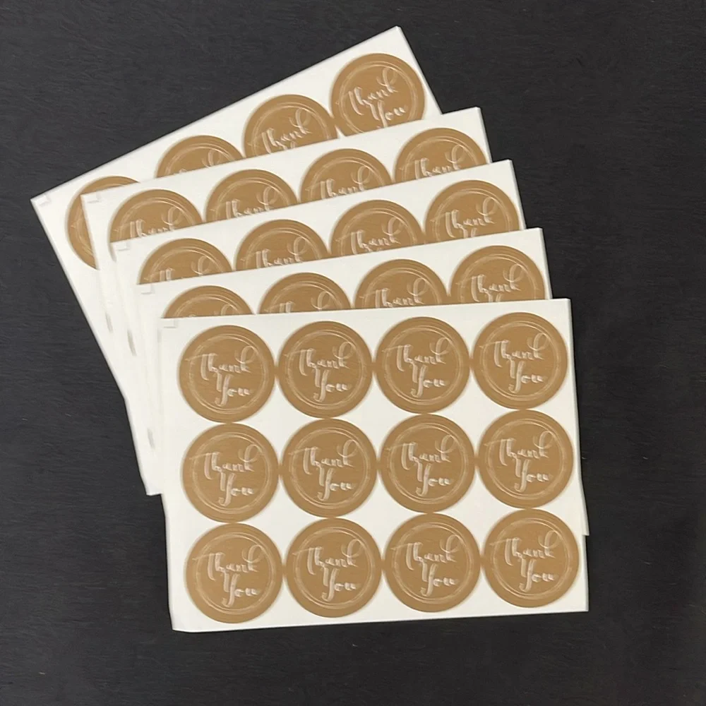 🟢 FREE WITH ANY PURCHASE OVER $10. (60) Thank you stickers